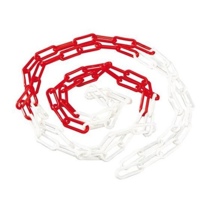 Afzetketting Rood/Wit 30 Meter