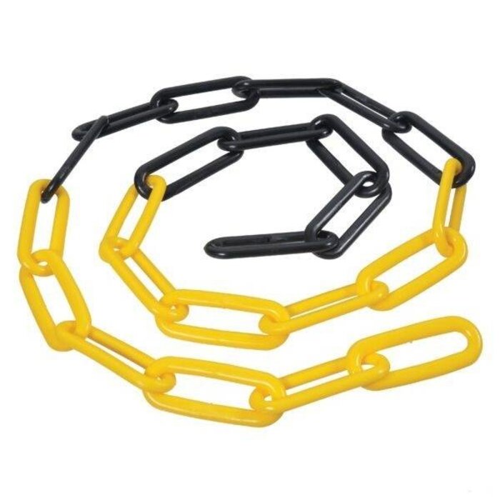 Afzetketting Zwart/Geel 30 Meter