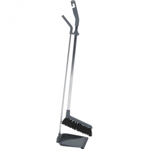 Vikan Set stofblik en handveger met lange steel