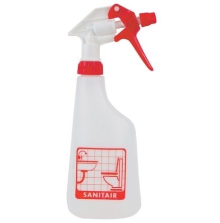 Eigen merk Sprayflacon 650ml sanitair - rood