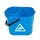 Minimop emmer kunststof met korf 14L - BLAUW