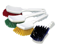 Johnson Diversey Handborstel met steel - hard - blauw