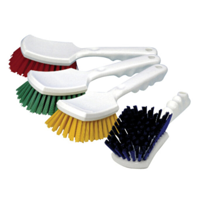 Johnson Diversey Handborstel met steel - medium hard - groen