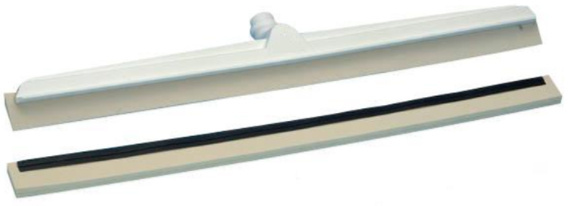 Johnson Diversey Vloertrekker met flexibele trekker en witte rubbers - 400 mm