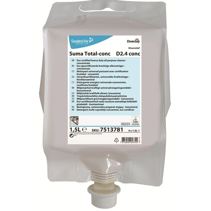 Johnson Diversey Suma Total D2.4 Pur-Eco conc - Divermite pouch - 1,5L