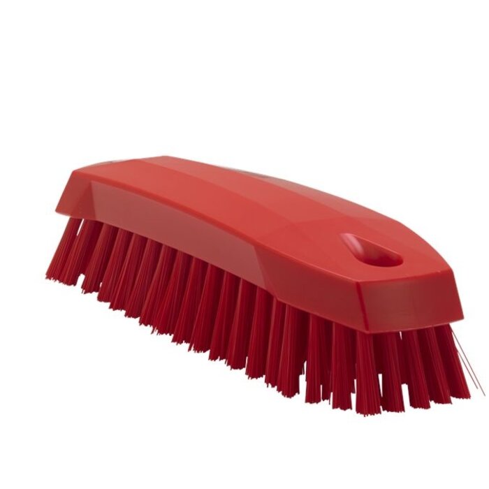 Vikan Vikan Kleine werkborstel polyester vezels, medium 165x50x45mm rood