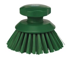 Vikan Vikan Ronde werkborstel polyester vezels, hard Ø110x110mm groen