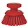 Vikan Ronde werkborstel polyester vezels, hard Ø110x110mm rood