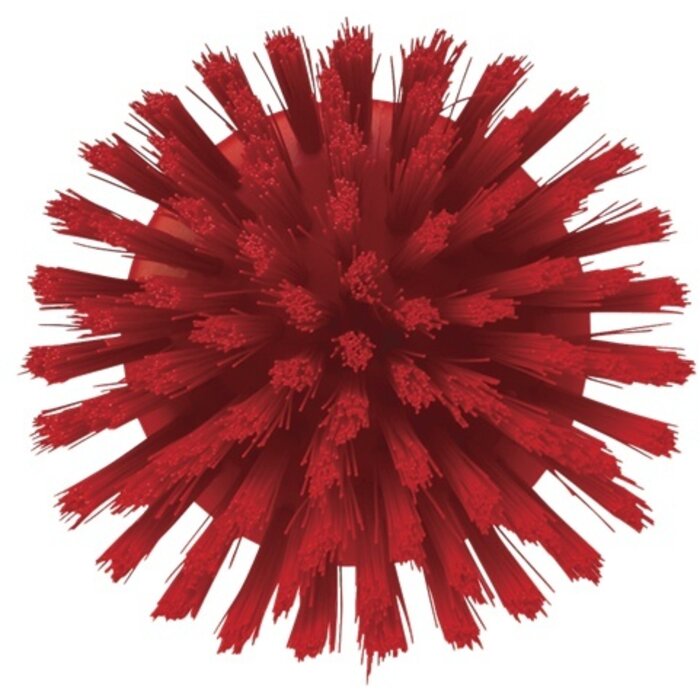 Vikan Vikan Ronde werkborstel polyester vezels, hard Ø110x110mm rood