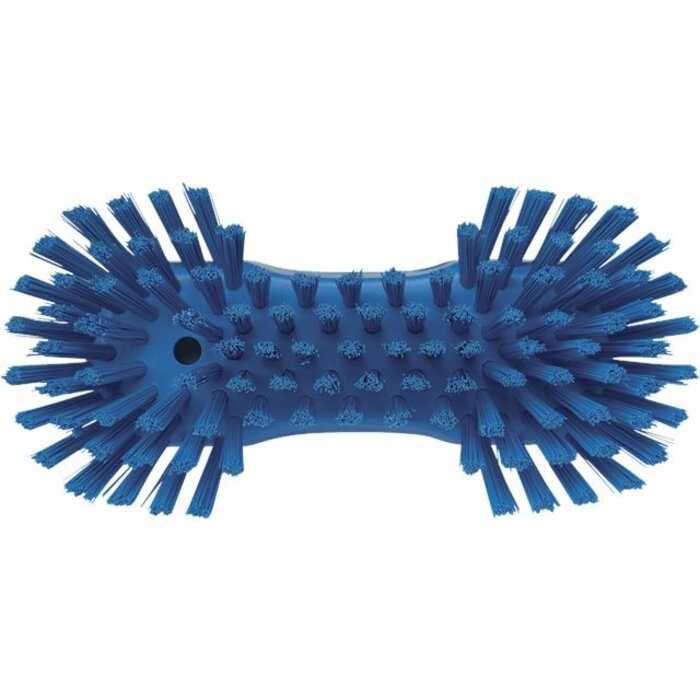 Vikan Vikan Grote ergonomische werkborstel polyester vezels, hard, met wijd uitstaande vezels 250x120x60mm blauw