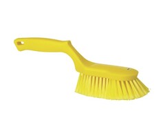 Vikan Vikan Ergonomische handborstel polyester vezels, hard 330x95x110mm geel