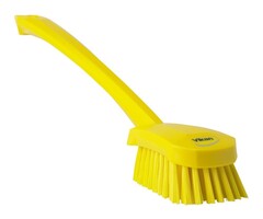 Vikan Vikan, Afwasborstel lange steel, medium, 415x70x80mm geel