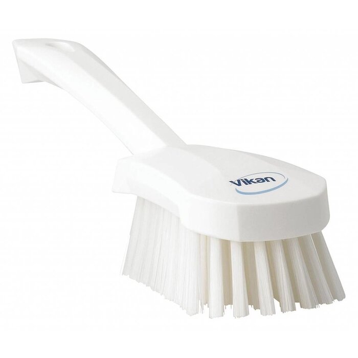 Vikan Vikan medium afwasborstel, korte steel, 270x70x85mm wit