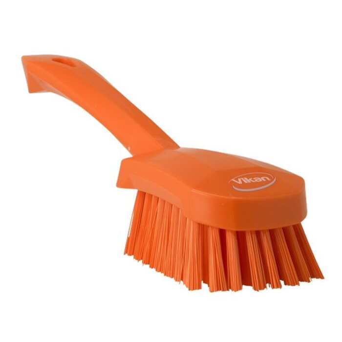 Vikan Vikan Afwasborstel met korte steel, 270x70x85mm, oranje