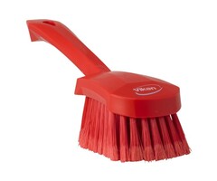Vikan Vikan Afwasborstel met korte steel, zacht, 270x70x85mm rood