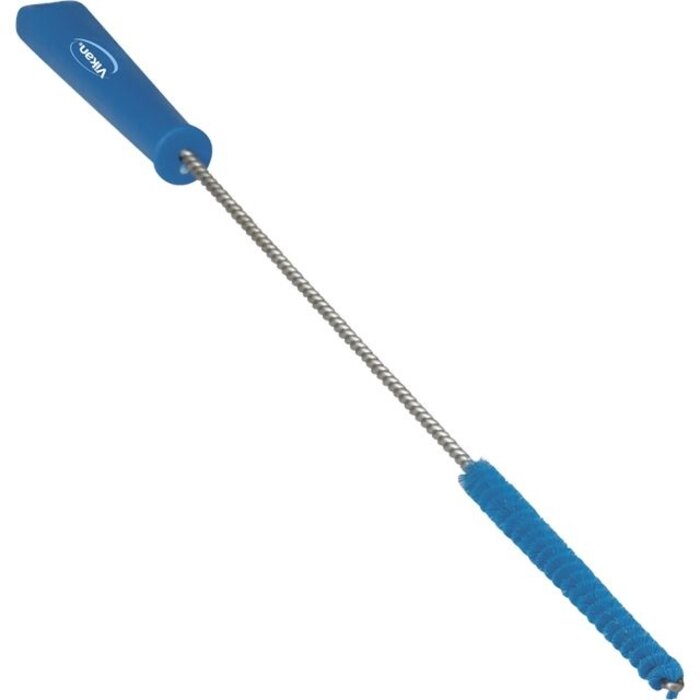 Vikan Vikan Pijpenborstel met handvat, 10 mm, hard, blauw