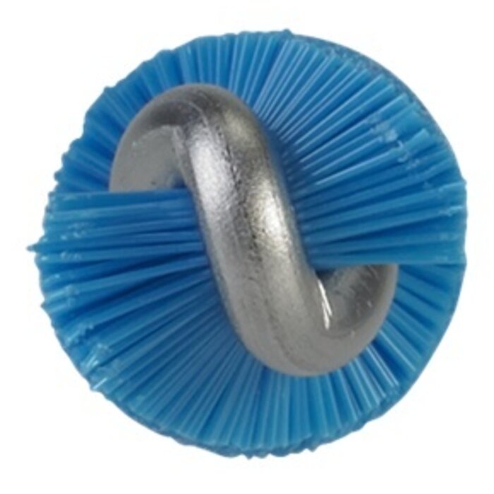 Vikan Vikan Pijpenborstel met handvat, 10 mm, hard, blauw