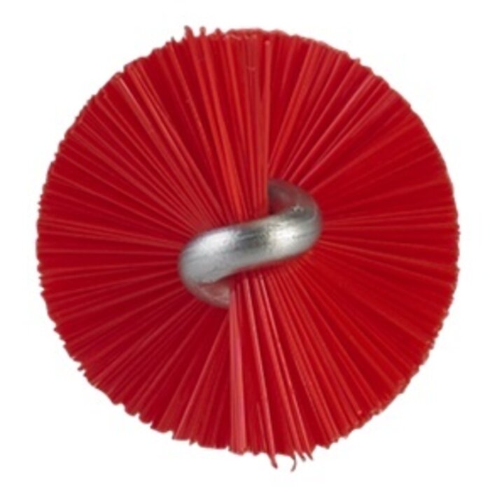 Vikan Vikan Pijpenborstel met handvat, 20 mm, medium, rood