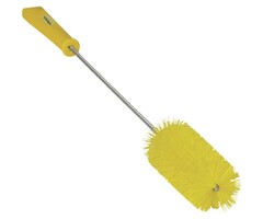 Vikan Vikan Pijpenborstel met handvat, 40 mm, medium, geel