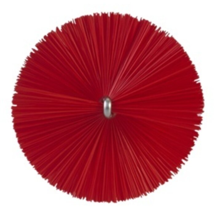Vikan Vikan Pijpenborstel met handvat, 60 mm, medium, rood
