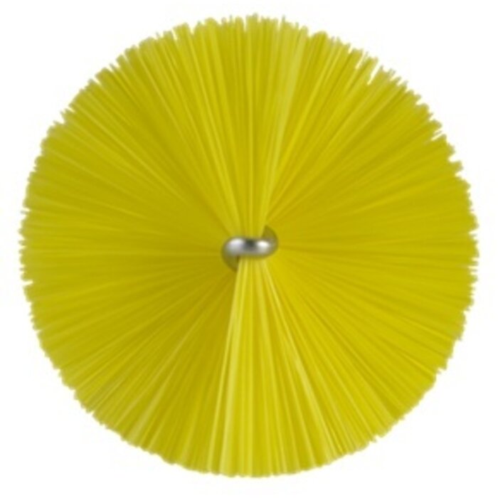 Vikan Vikan Pijpenborstel met handvat, 60 mm, medium, geel