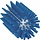 Vikan Pijpborstel, steelmodel, ø77 mm, medium, blauw