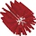 Vikan Pijpborstel, steelmodel, ø90 mm, medium, rood