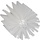 Vikan Pijpborstel, steelmodel, ø103 mm, medium, wit