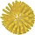 Vikan, Wormhuisborstelkop, medium Ø135x130mm, geel
