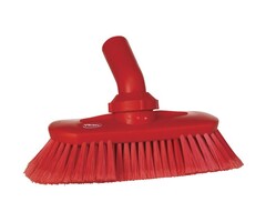 Vikan Vikan, Hoekverstelbare borstel met watertoevoer,190x147x70mm rood