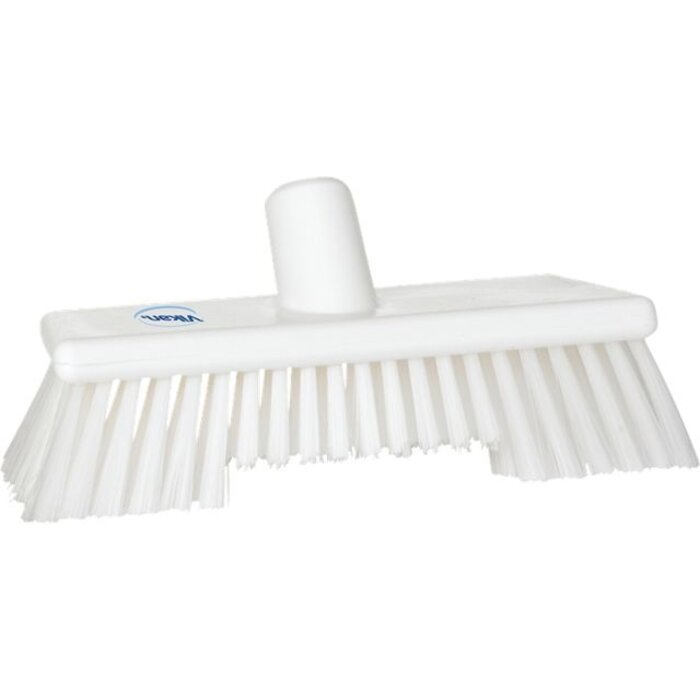 Vikan Vikan, Harde luiwagen met langere zijvezels, 245x105x80mm, wit