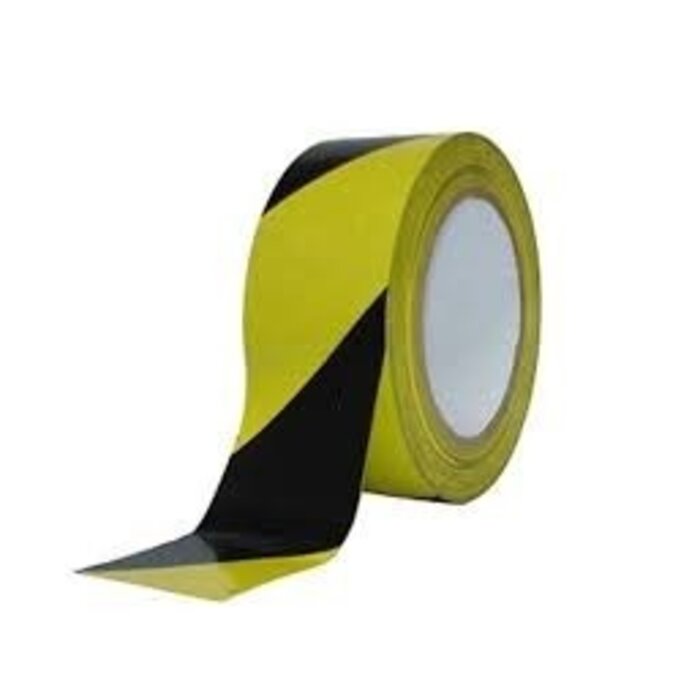 Afzetlint 500M, Zwart/Geel