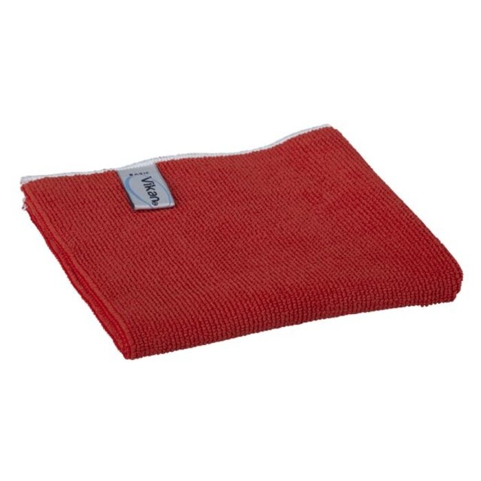 Vikan Vikan, Microvezeldoek BASIC 40, 400x400mm, rood