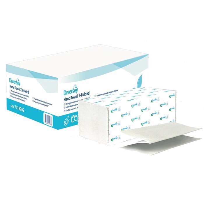 Johnson Diversey Vouwhanddoek Puur Cellulose Z-gevouwen (2 laags)