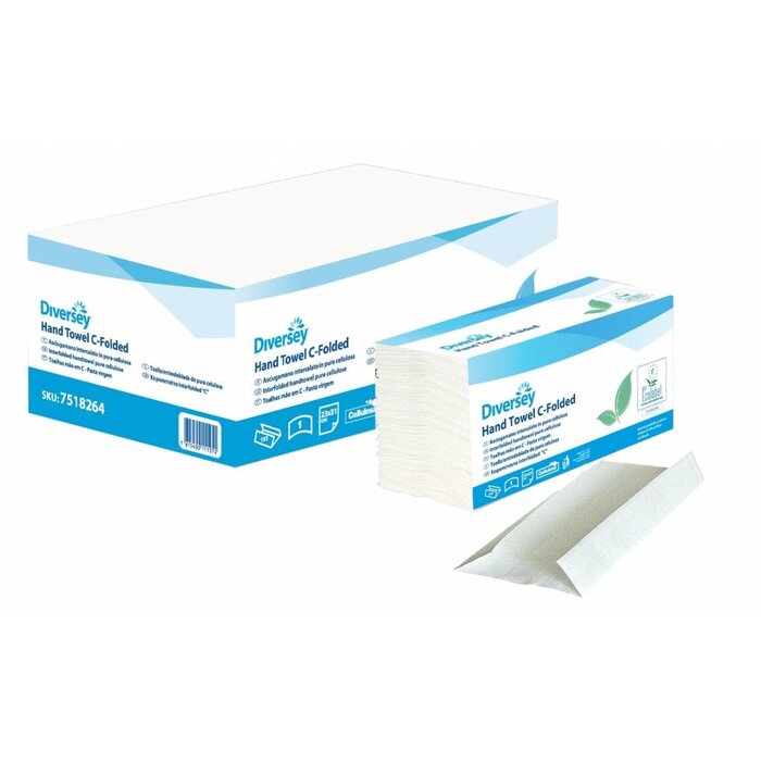 Johnson Diversey Vouwhanddoek Cellulose C-Gevouwen (1 laags)