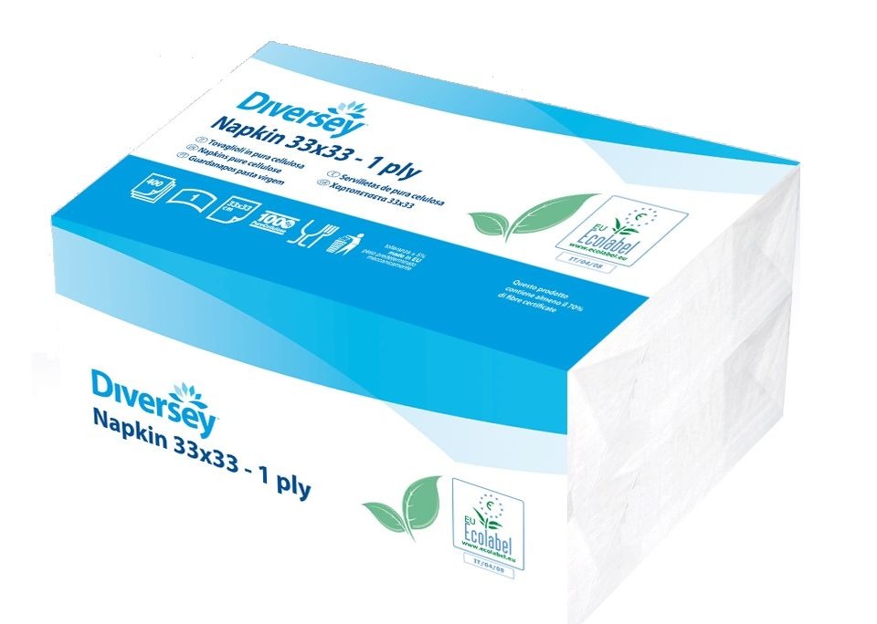 Johnson Diversey Servetten Puur Cellulose (1 laags)