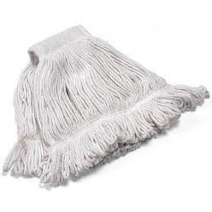 Eigen merk Strengenmop katoen met band gesneden - 350 gram