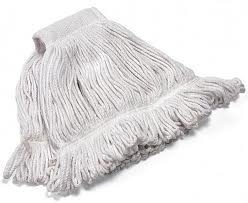 Eigen merk Strengenmop katoen met band gesneden - 350 gram