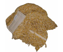 Eigen merk Strengenmop katoen geel/wit - 450 gram