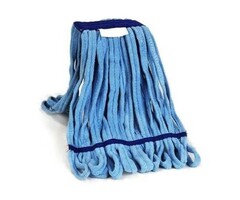 Eigen merk Microvezeldoek Mop blauw met band - 350 gram