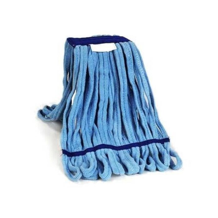 Eigen merk Microvezeldoek Mop blauw met band - 350 gram
