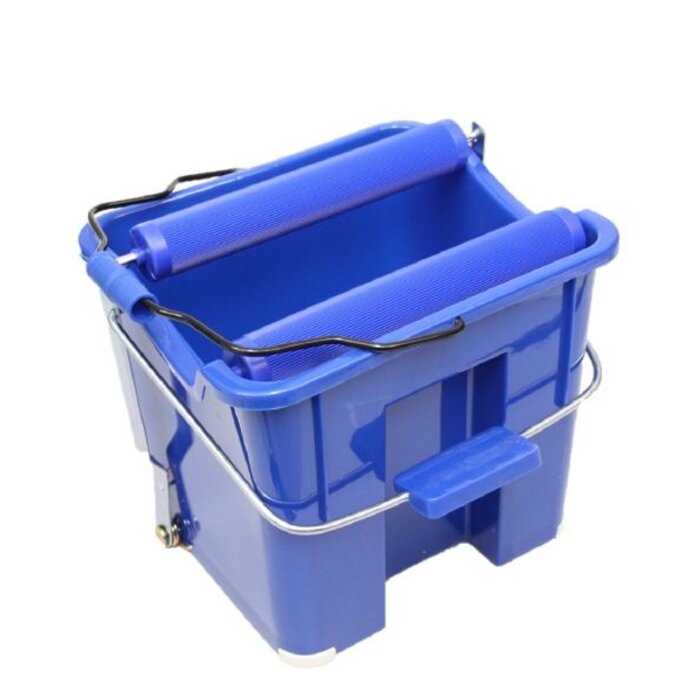 Eigen merk Emmer met rollenwringer blauw