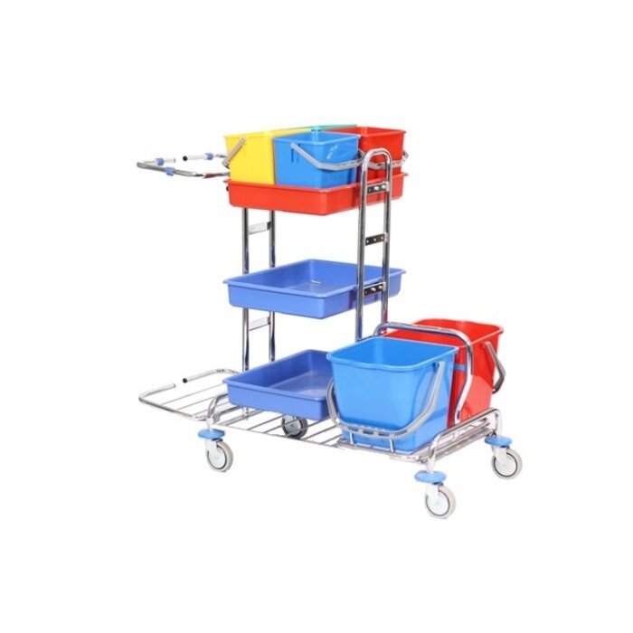 Eigen merk Materiaalwagen 4 emmers