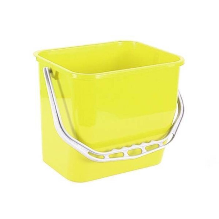 Eigen merk Materiaalwagenemmer geel - 6 liter