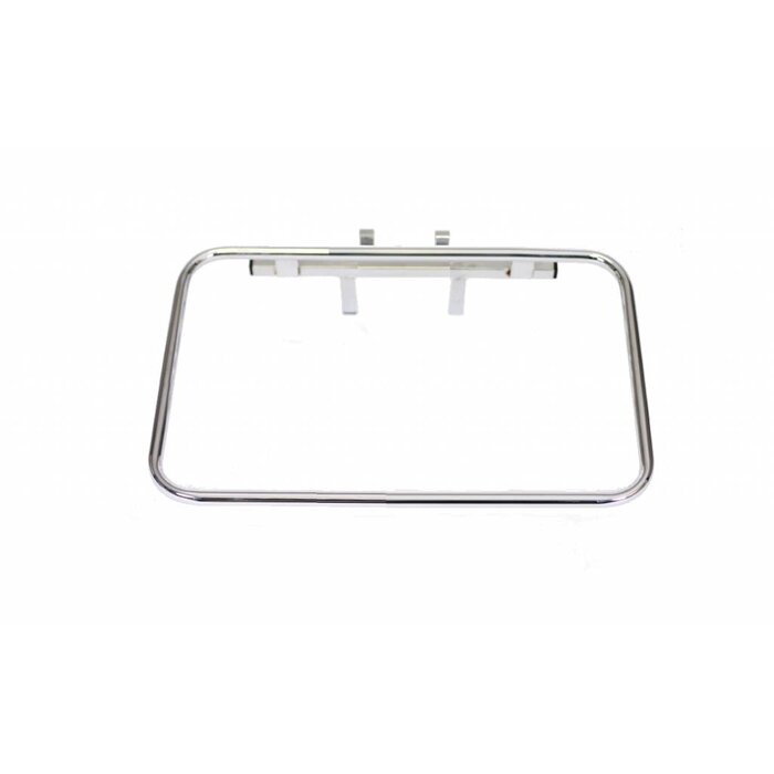 Eigen merk Afvalzakhouder enkel chroom