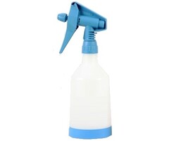 Eigen merk Sprayflacon 0,5 ltr. zonder bedrukking ring blauw