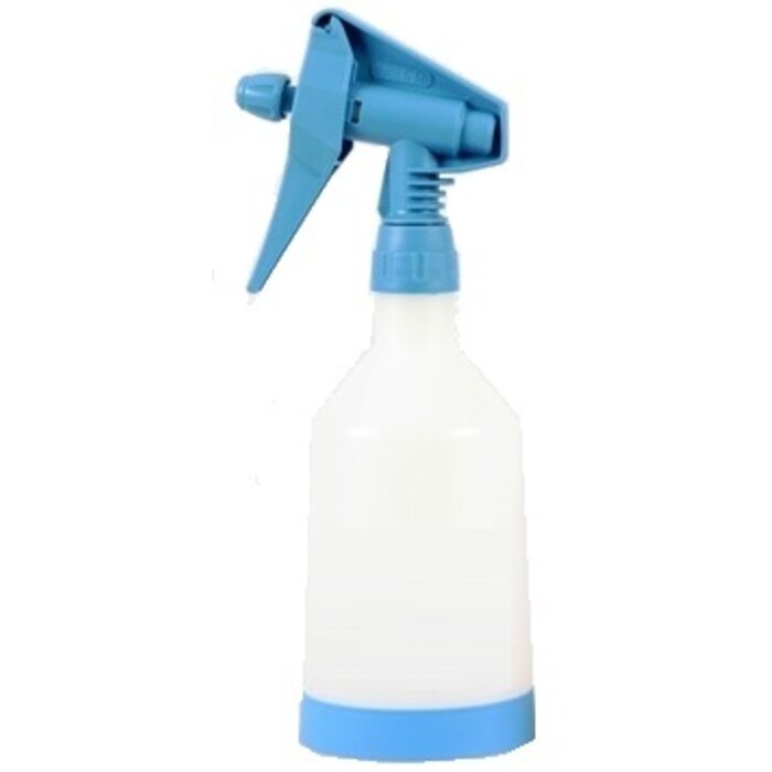 Eigen merk Sprayflacon 0,5 ltr. zonder bedrukking ring blauw