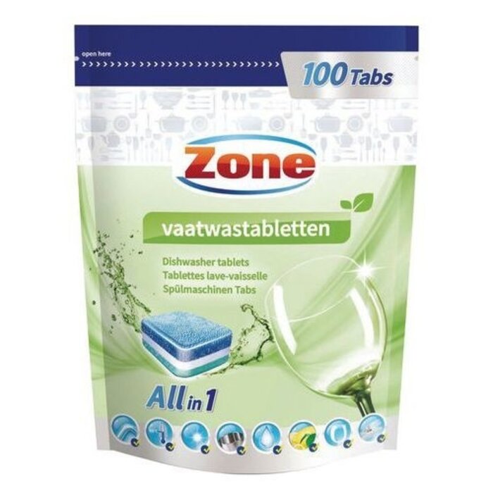 ZONE vaatwastabletten All-in-One  100st