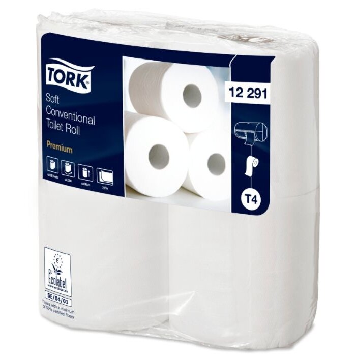 Tork Tork Zacht Traditioneel Toiletpapier 2-laags Wit 198 Vel T4 Premium