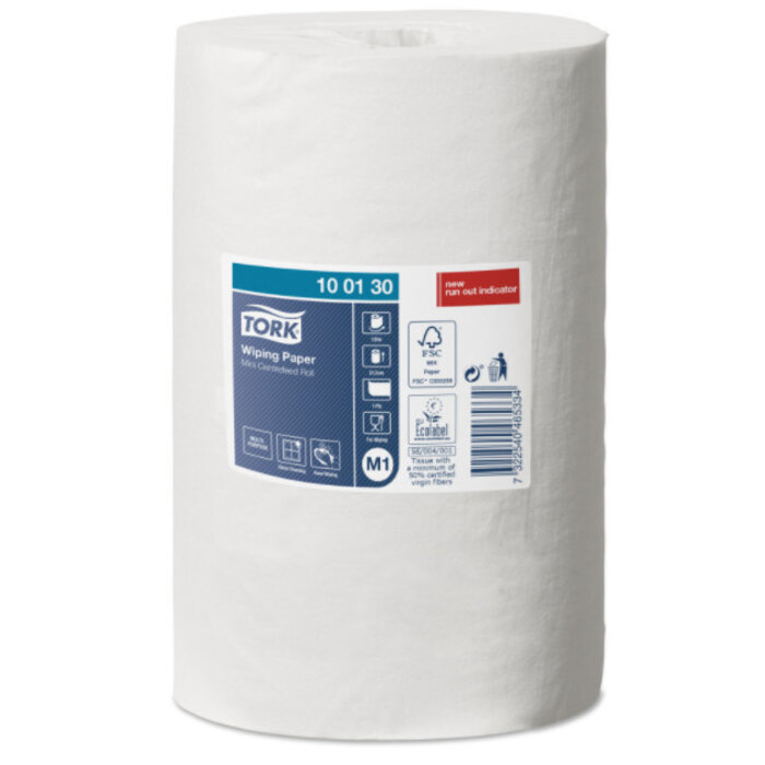 Tork Tork Wiping Mini Centerfeed Poetspapier 1-laags M1